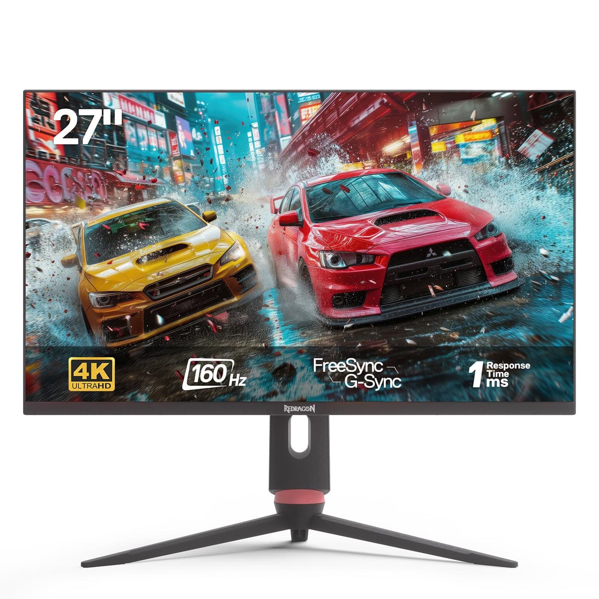 Redragon 27" 4K Mini-LED UHD 3840x2160 160Hz 1ms con HDMI 2.1, DP y Type-C PD90W GM27FMU