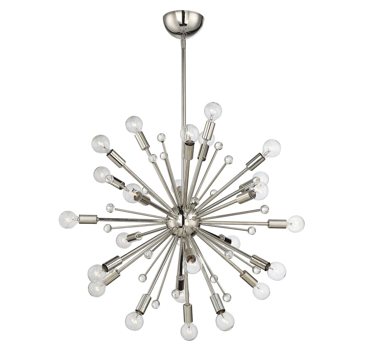 Savoy House Lámpara Colgante Galea Sputnik 24 Luces Polished Nickel 7-6099-24-109