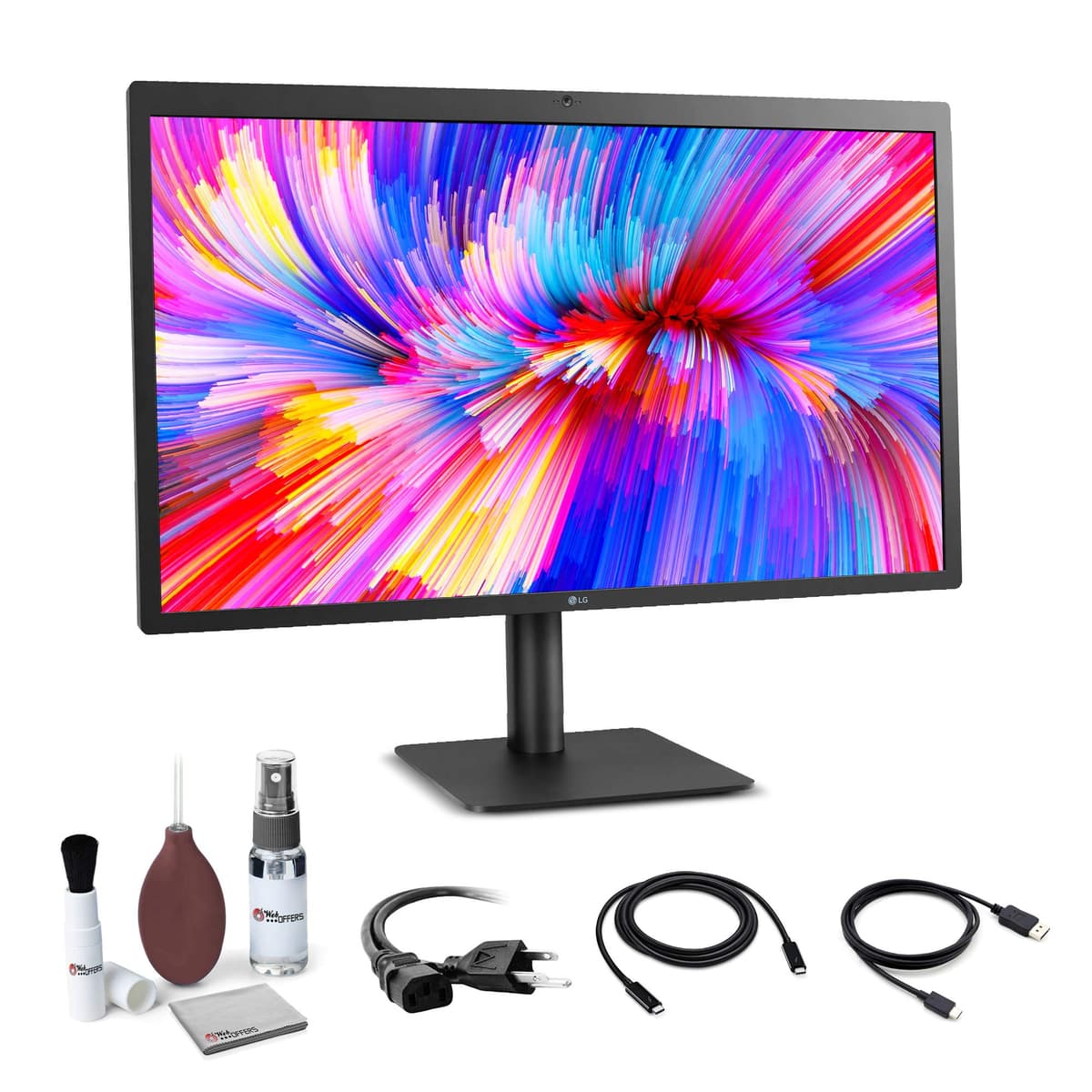 LG UltraFine 27MD5KL-B Monitor 27" 5K IPS (5120 x 2880) Thunderbolt 3 Bundle con kit de limpieza 27MD5KL6EDIV1