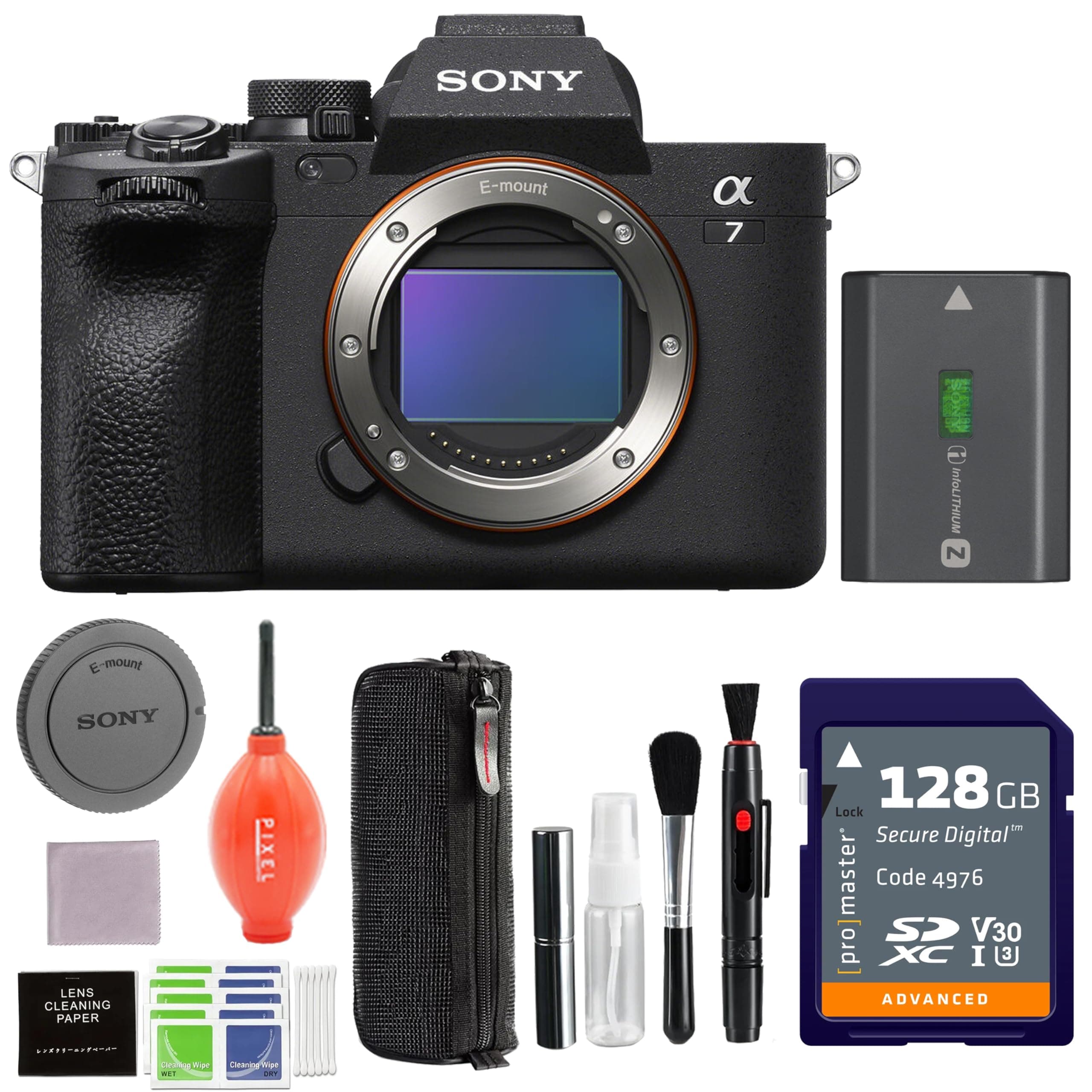 Sony Alpha 7 IV Full-Frame Mirrorless Camera - Bundle con accesorios adicionales ILCE-7M4/B