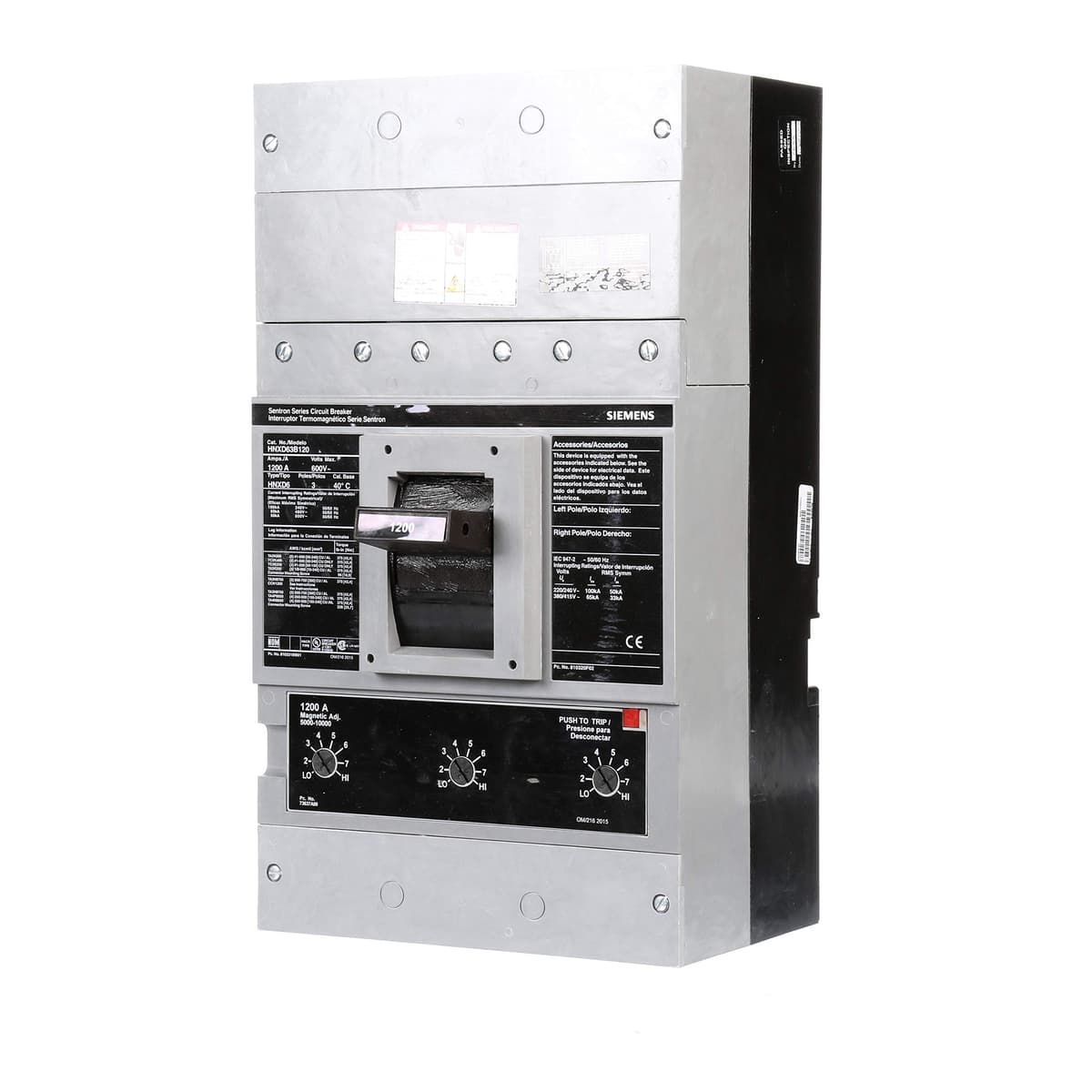 Siemens HNXD63B120 - Interruptor termomagnético 1200A 3 polos