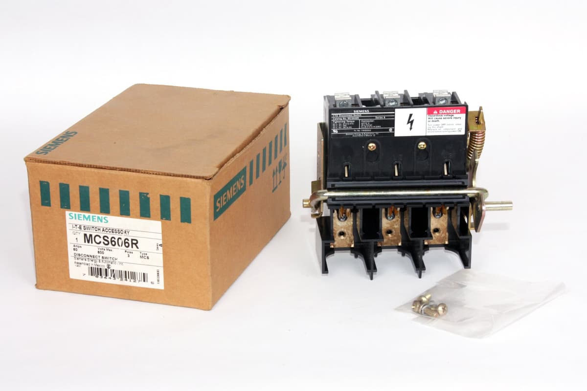 Siemens MCS606R Interruptor de desconexión 60A 600V, derecho