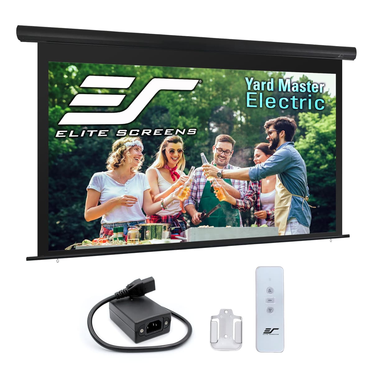 Elite Screens Yard Master Electric OMS165H-ELECTRIC 165" Motorized Outdoor 16:9 con Control Remoto