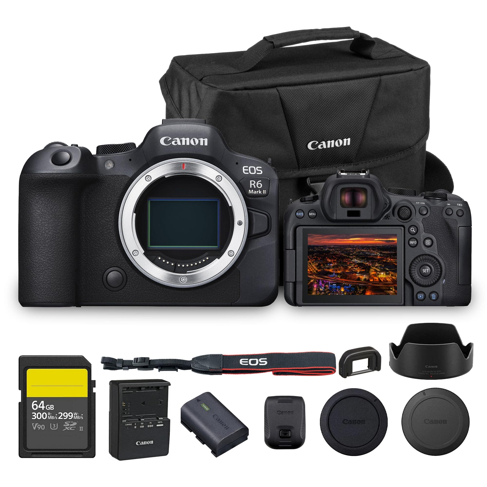 Canon EOS R6 Mark II Cuerpo - 24.2MP Full-Frame, 4K 60p, AF II avanzado 5666C002_EDIP_1