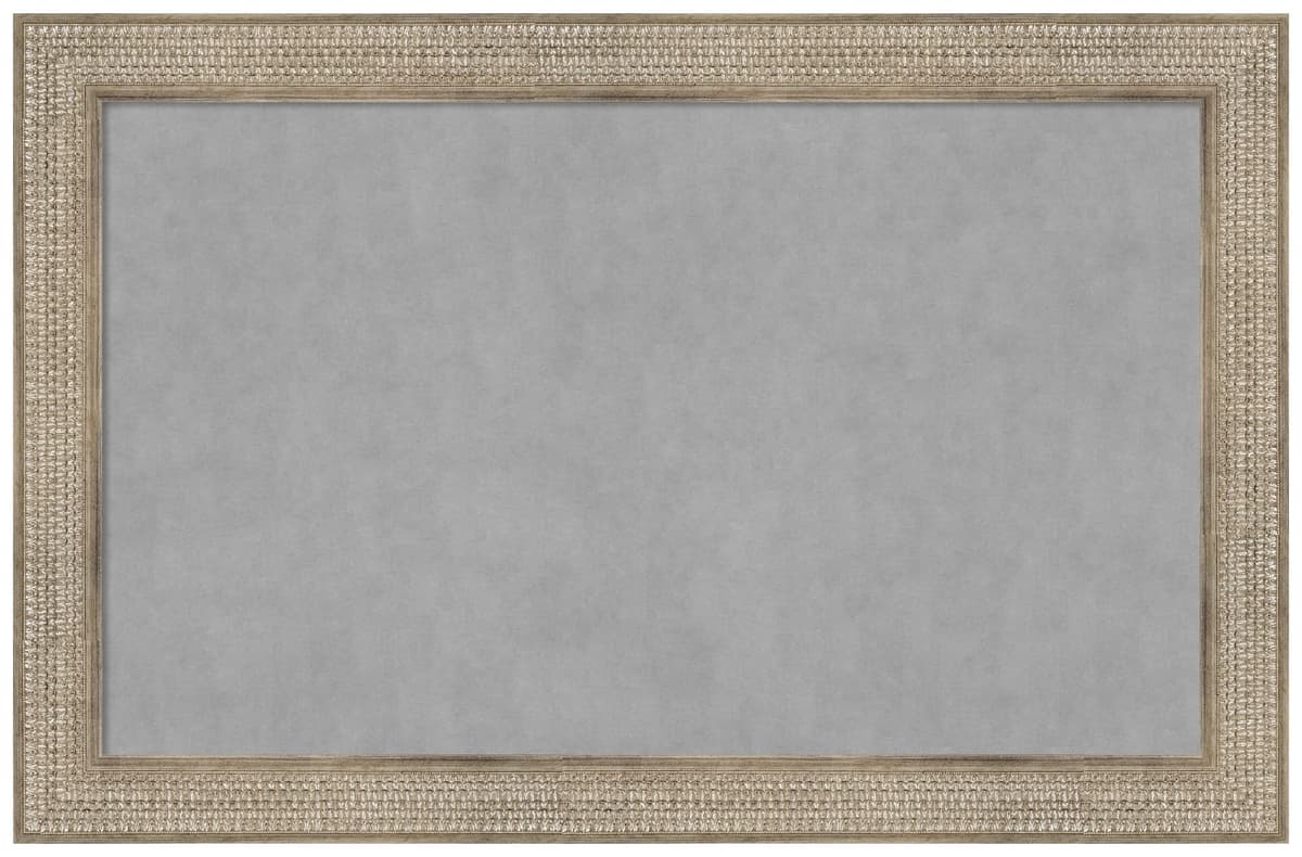 Amanti Art Pizarra magnética enmarcada Trellis Silver 46 x 30 pulgadas 28588193222