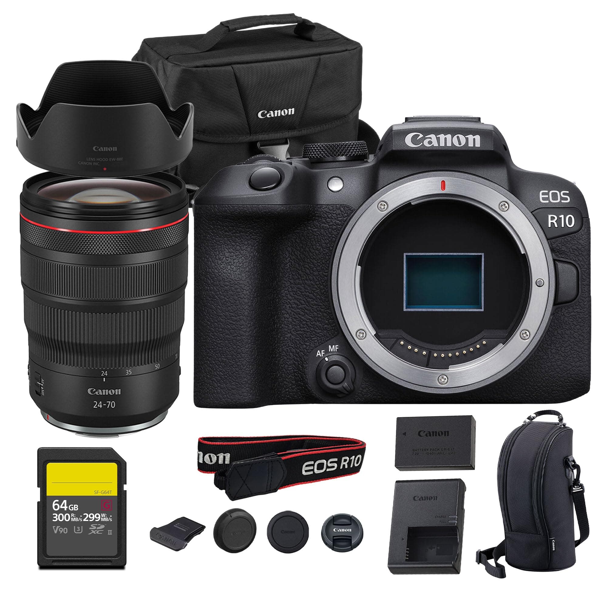 Canon EOS R10 Mirrorless Camera + RF 24-70mm + 64GB + Bag 5331C002_EDIPL_5