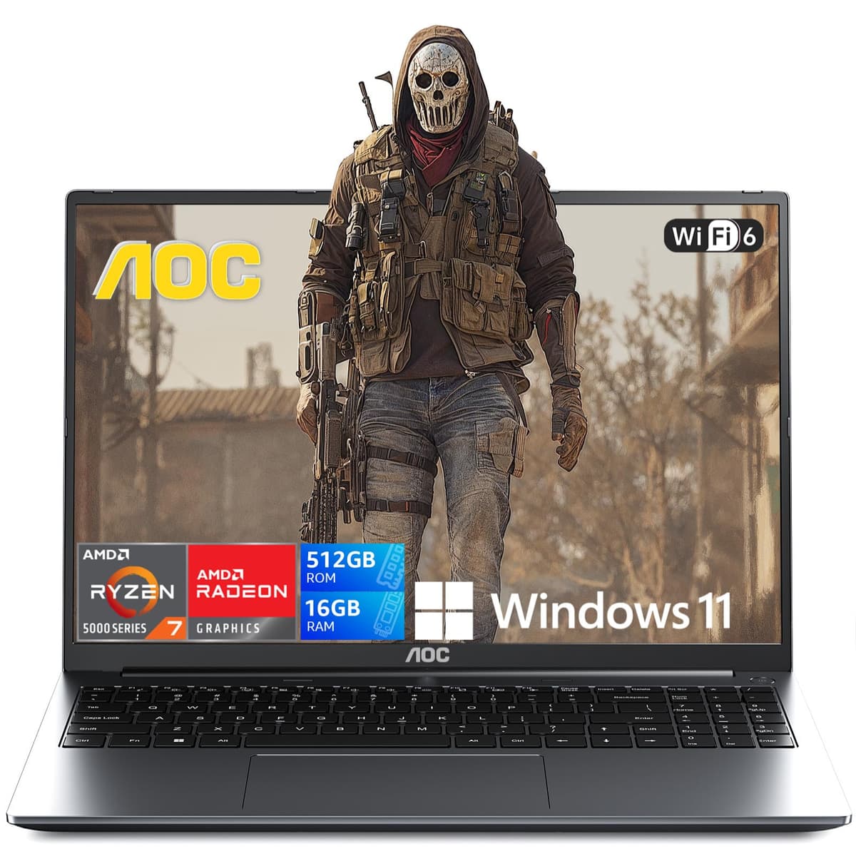 AOC RX16 16" AMD Ryzen 7 7735HS 16GB DDR5 512GB NVMe Windows 11