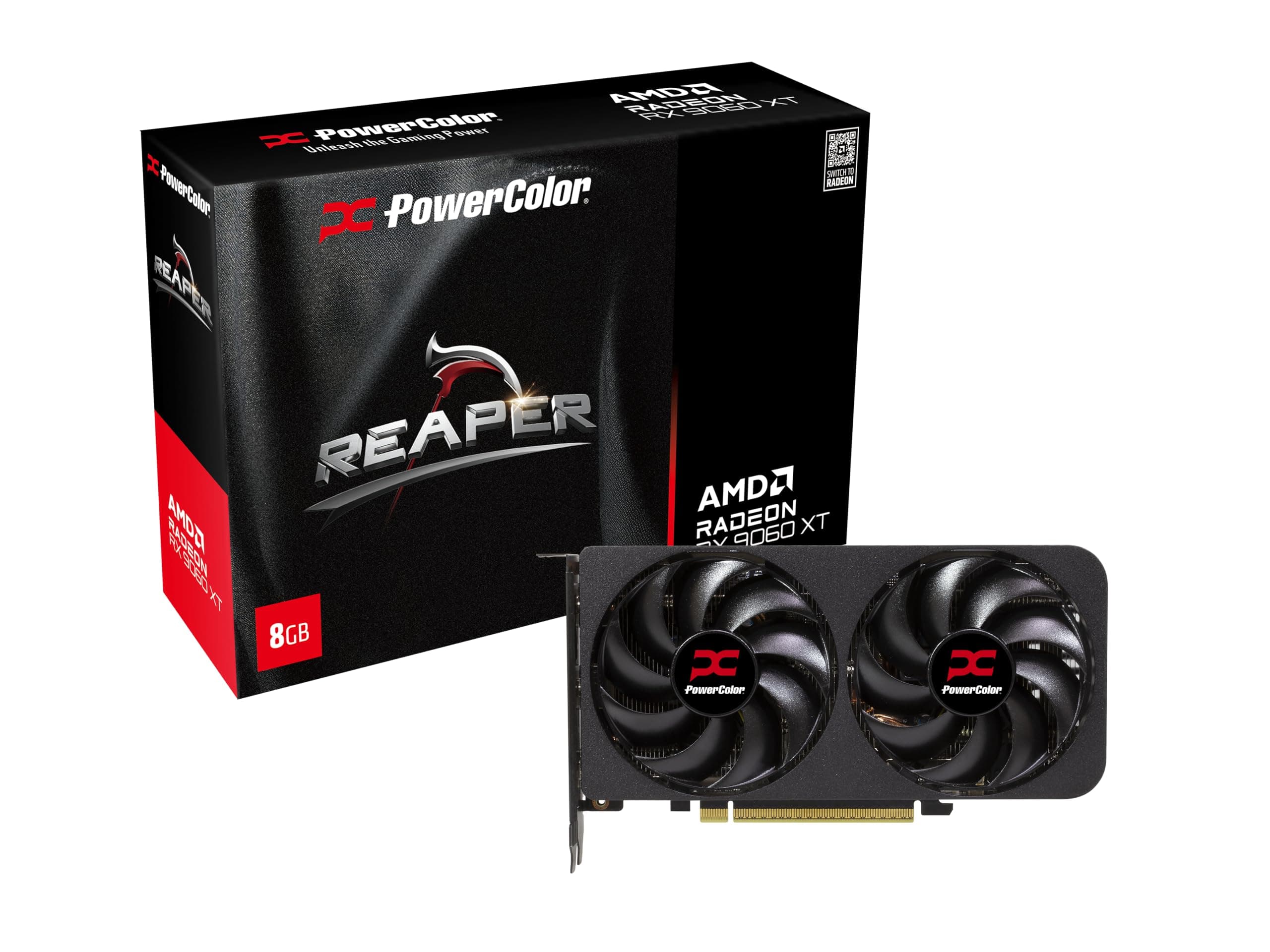 PowerColor Reaper AMD Radeon RX 9060 XT 8GB GDDR6 RX9060XT Z8G-A