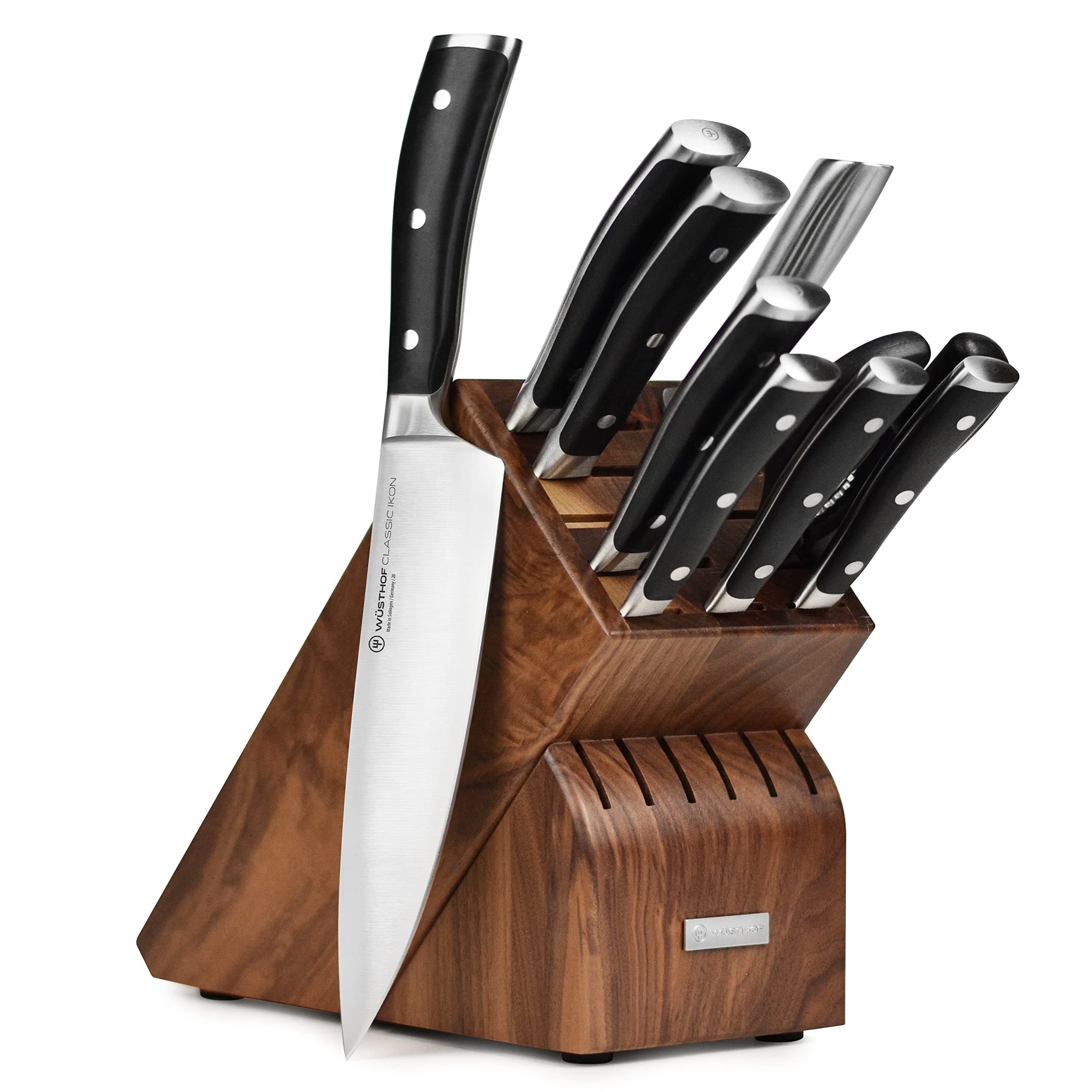 Wüsthof Classic Ikon Set de 10 Cuchillos con Bloque Walnut