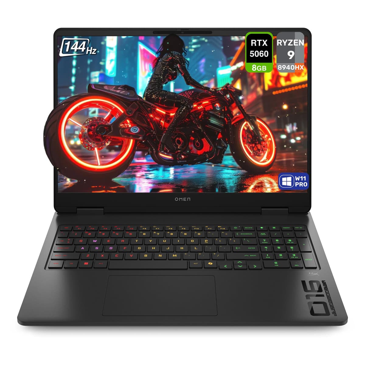 HP OMEN Gaming Laptop - Ryzen 9 8940HX, 32GB DDR5, 2TB SSD, 16" 2K 144Hz, RTX 5060, Windows 11 Pro