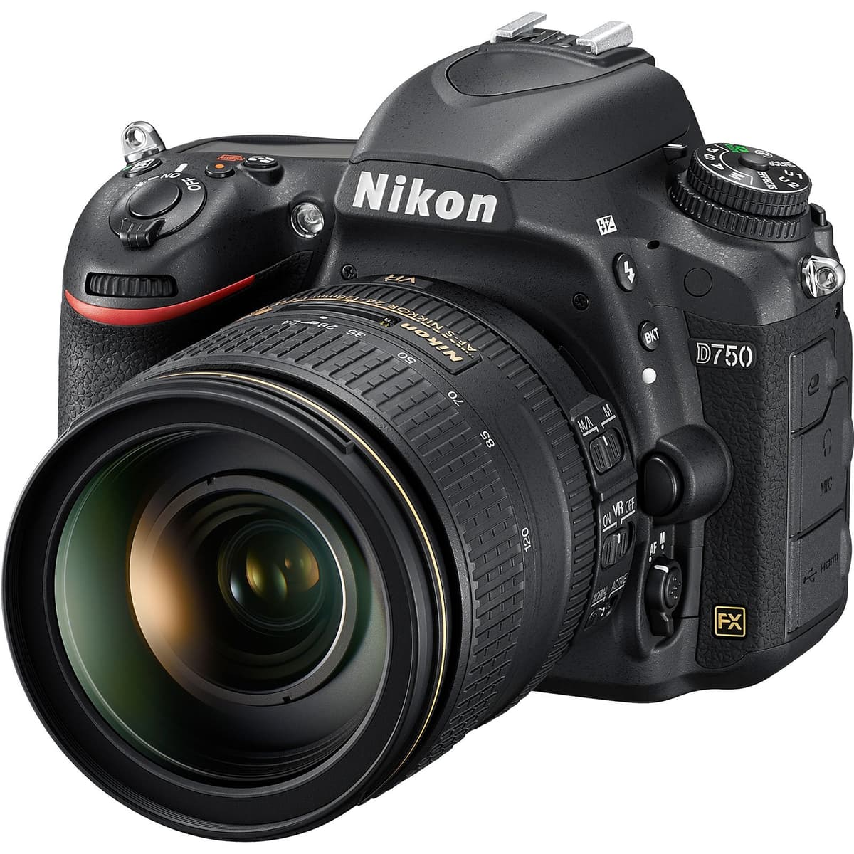 Nikon D750 con lente AF-S 24-120mm f/4 G VR (Certified Refurbished) K-92045-000-CR
