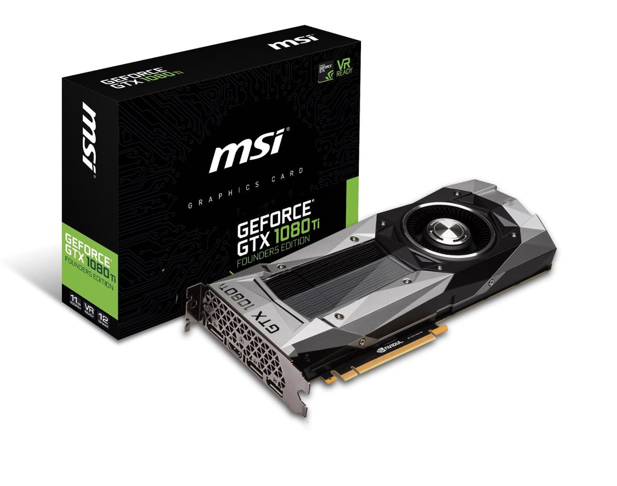 Tarjetas gráficas MSI GTX 1080 Ti Edición Founders GTX 1080 Ti Edición Founders GTX 1080 Ti Founders Edition