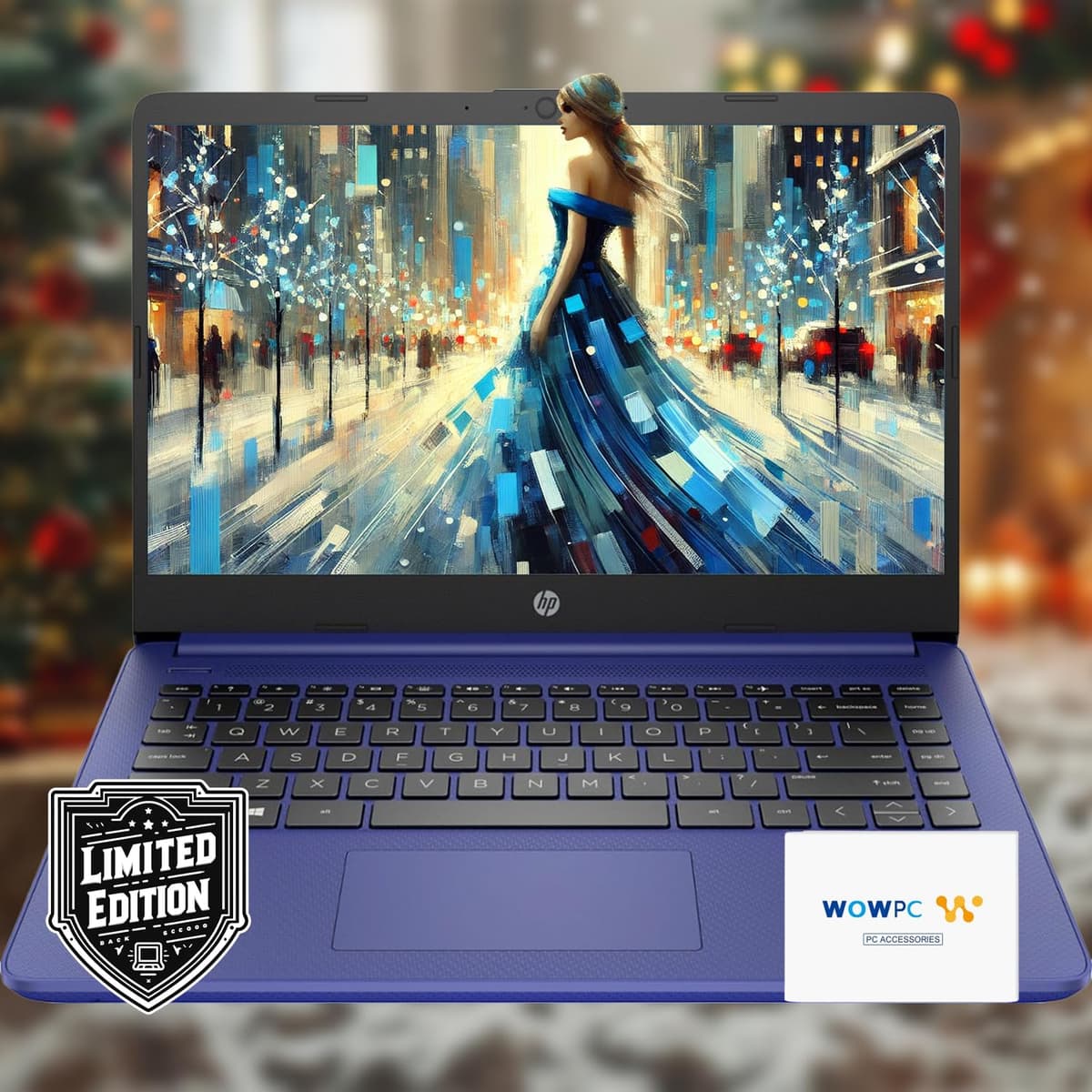 HP 14 Portátil • Edición Limitada Regreso a Clases con Microsoft 365 • CPU Intel 4 núcleos • 16 GB RAM • 1600 GB Almacenamiento (64 GB Integrados + 512 GB Externos + 1 TB OneDrive) • Azul Índigo • con Paquete WOWPC • Windows 11 Slim