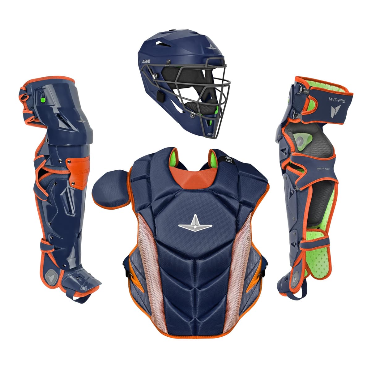 All-Star MVP-PRO Series Catcher's Kit, NA/OR, Medium CKCC-5-LT-MED-NA_OR