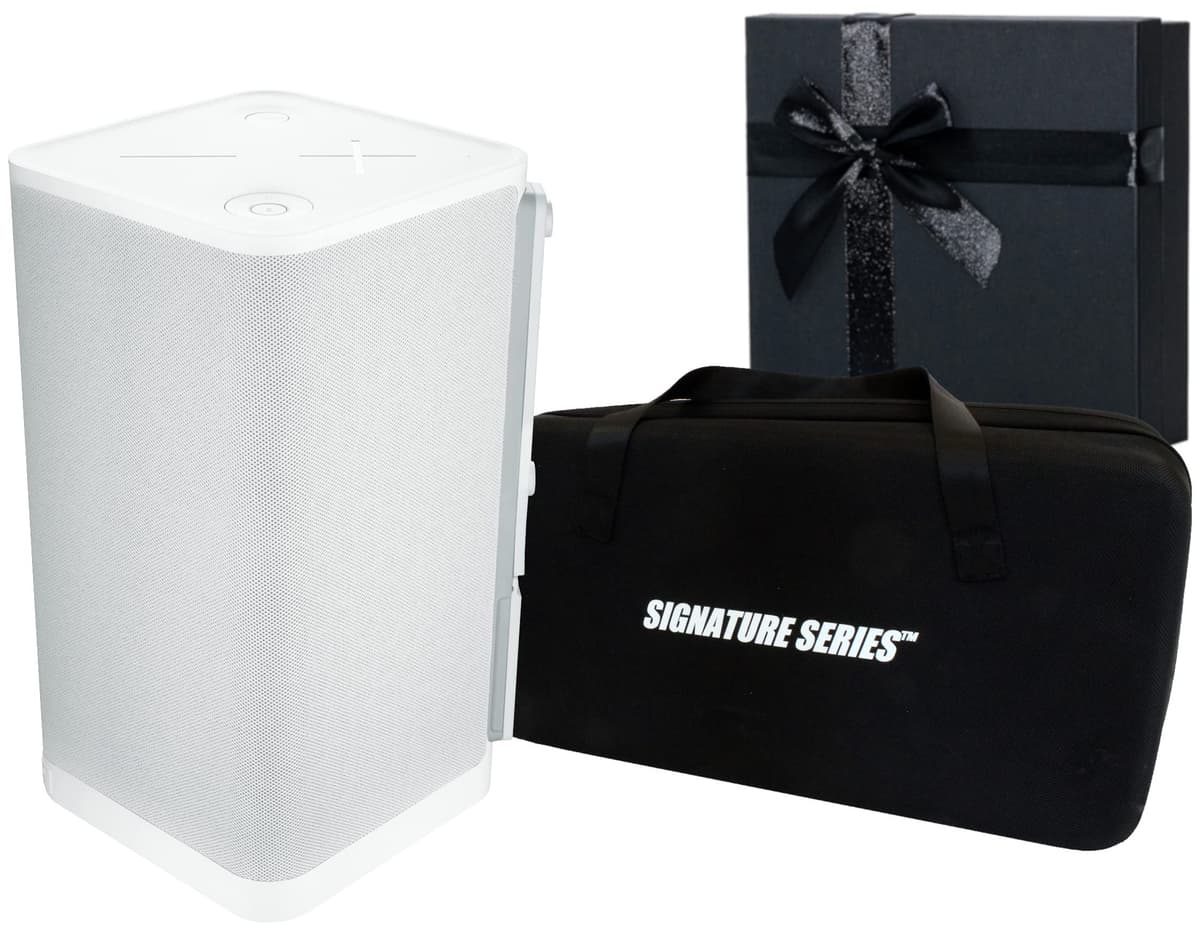 Certified Brands Ultimate Ears Hyperboom Parlante Bluetooth portátil y para hogar + Bundle de regalo Signature con funda EVA 984-001803+Signature Gift Bundle