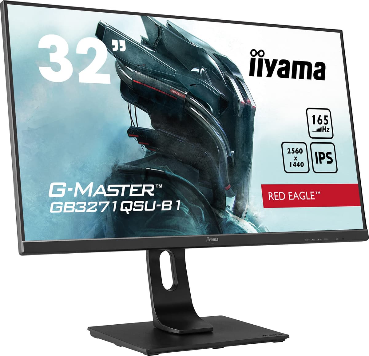 iiyama G-Master GB3271QSU-B1 32" Fast IPS QHD 165Hz 1ms FreeSync con Altavoces y Ajuste de Altura
