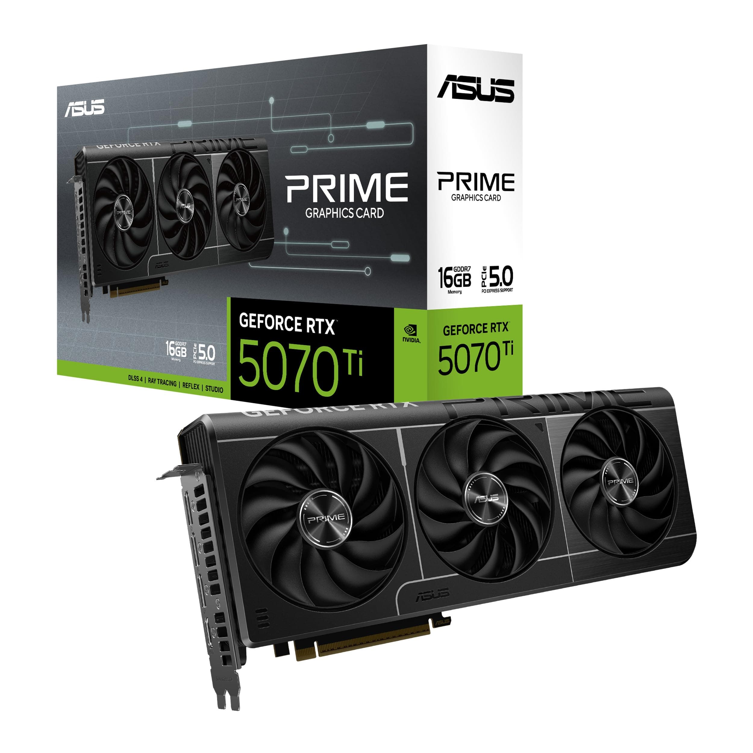 ASUS Prime GeForce RTX 5070 Ti 16GB GDDR7 PCIe 5.0 SFF-Ready PRIME-RTX5070TI-16G