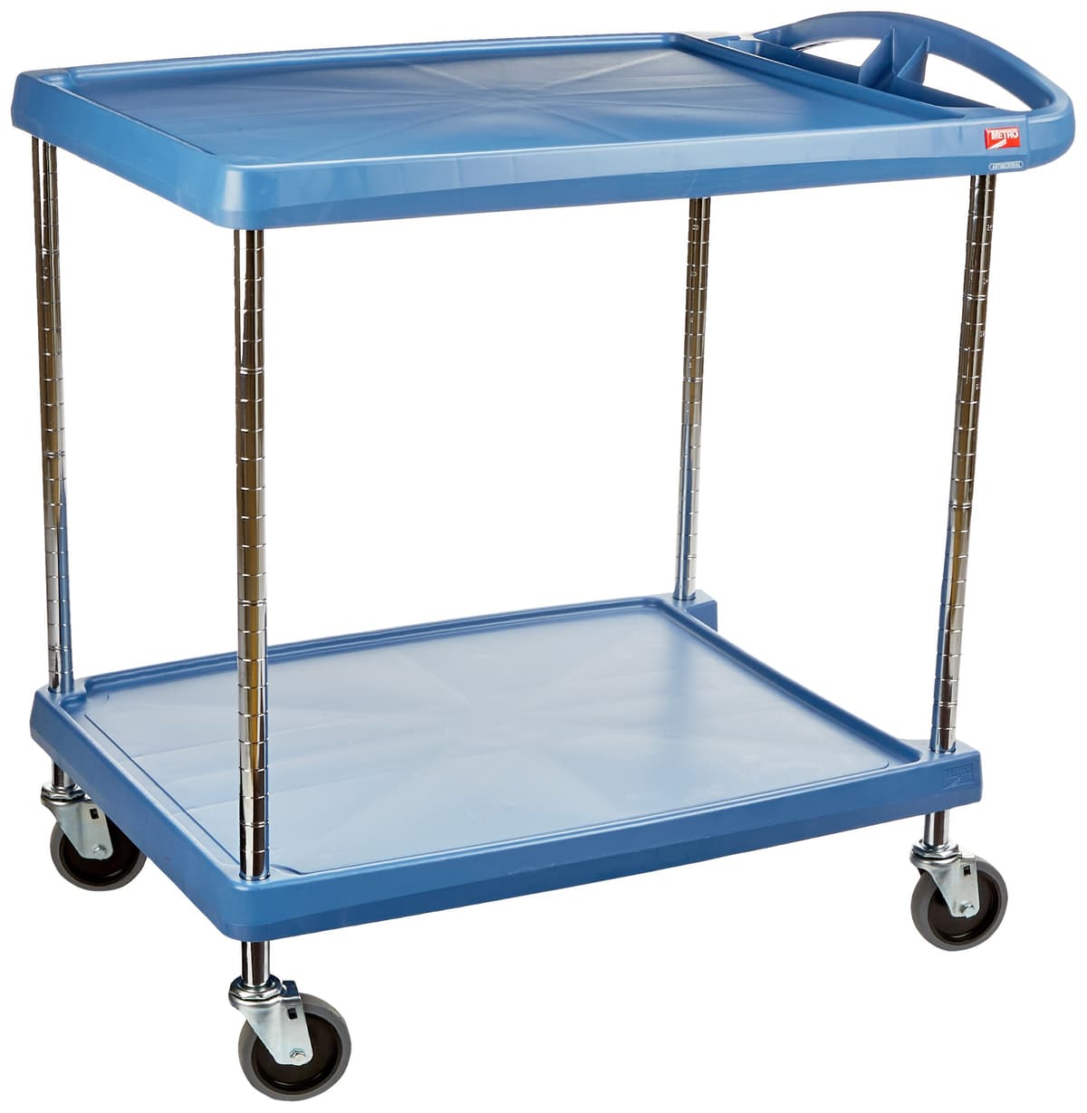 Metro MY2030-24BU Carro utilitario myCart azul con 2 estantes y protección Microban