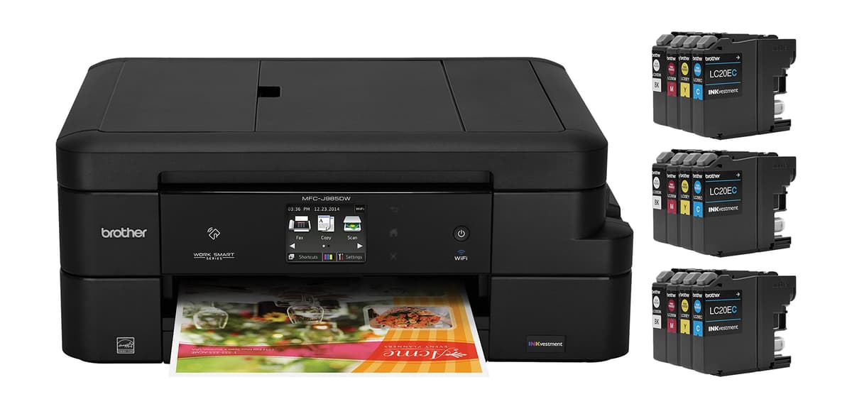 Brother MFC-J985DW XL Impresora Multifunción Inkjet con INKvestment, Duplex y Wi-Fi