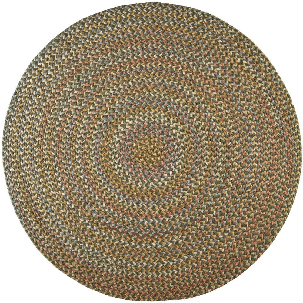 Super Area Rugs Confetti Alfombra Trenzada Interior/Exterior - Dk. Taupe - 7' Redonda RHO-CY27R084X084