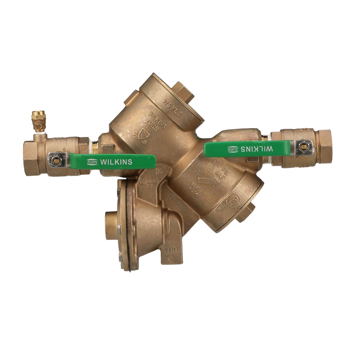 Zurn Wilkins 114-975XL2 1-1/4" 975XL2 Preventor de reflujo de presión reducida