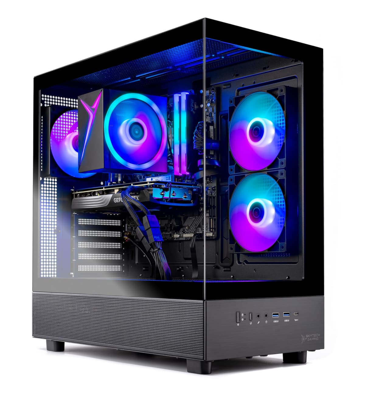 Skytech Gaming Azure 3 ST-AZURE3-1910-B-AM, Ryzen 5 9600X, RTX 5060 Ti 16GB, 1TB Gen4 NVMe