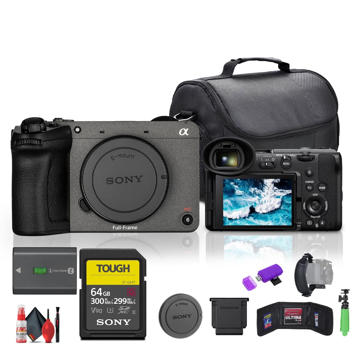 Sony FX2 Cámara Digital Cinema Full-Frame 33MP ILME-FX2B (Renewed) + 64GB + Accesorios ILME-FX2B_EDI6B_1