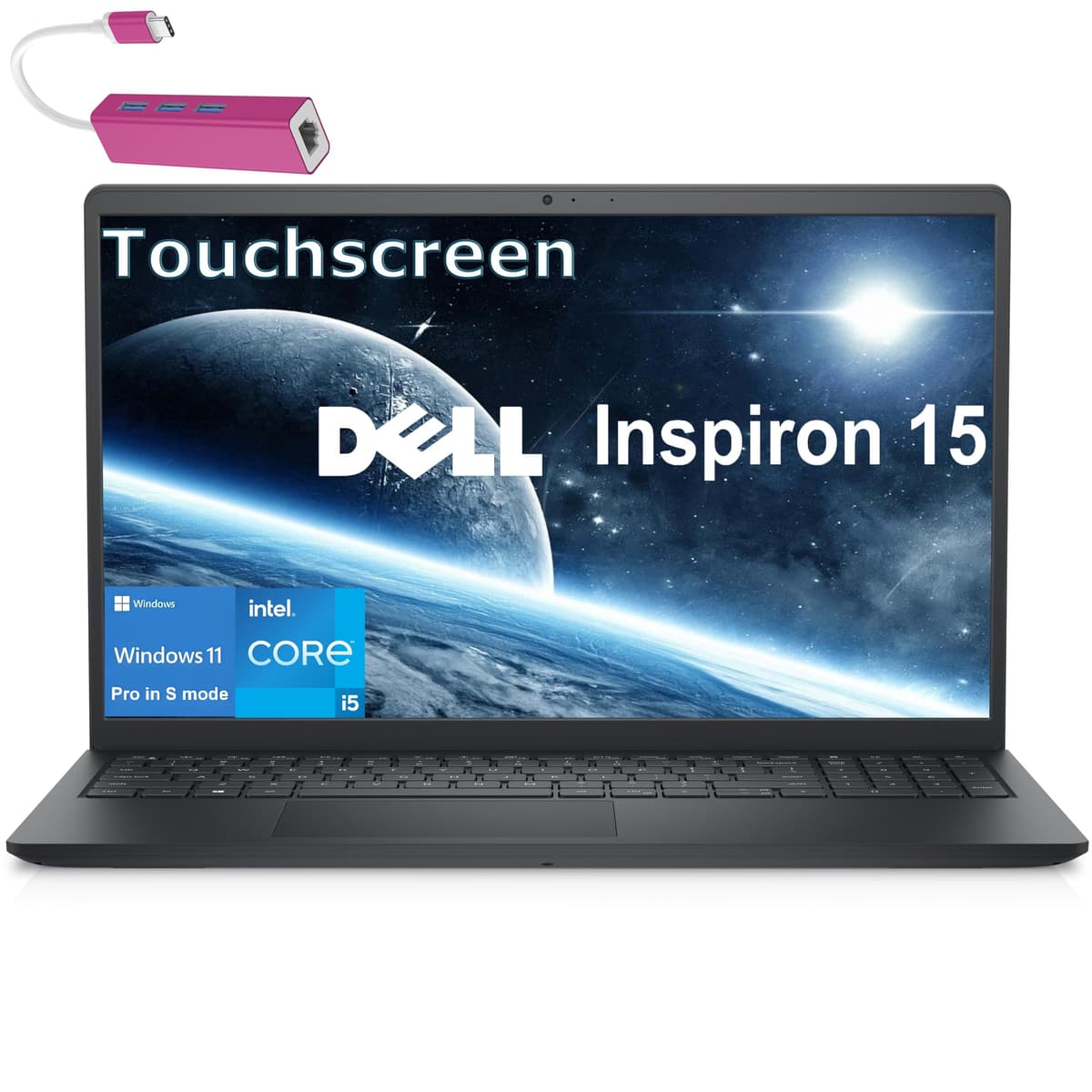 Laptop táctil Dell Inspiron para hogar, negocios y estudiantes, Intel i5-1334u de 10 núcleos (mejor que i7-1250u), 32 GB RAM DDR4, SSD PCIe 1 TB, 15.6" FHD, Wi-Fi 6, HDMI, Windows 11 Pro S, negro Inspiron 3530