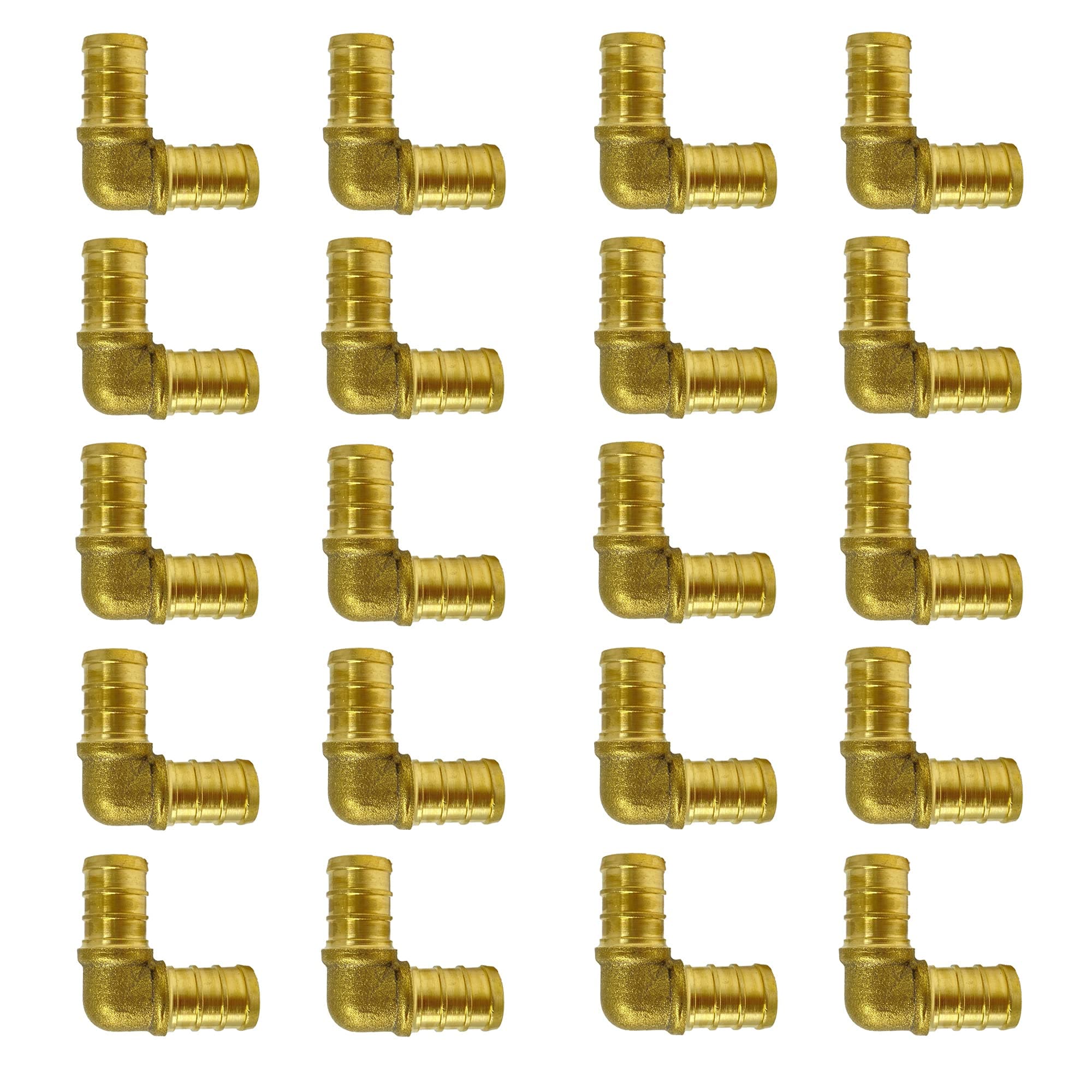 PEX GUY 1/2" - Codos 90° de latón (1000 pcs) para PEX, sin-plomo C-E-T