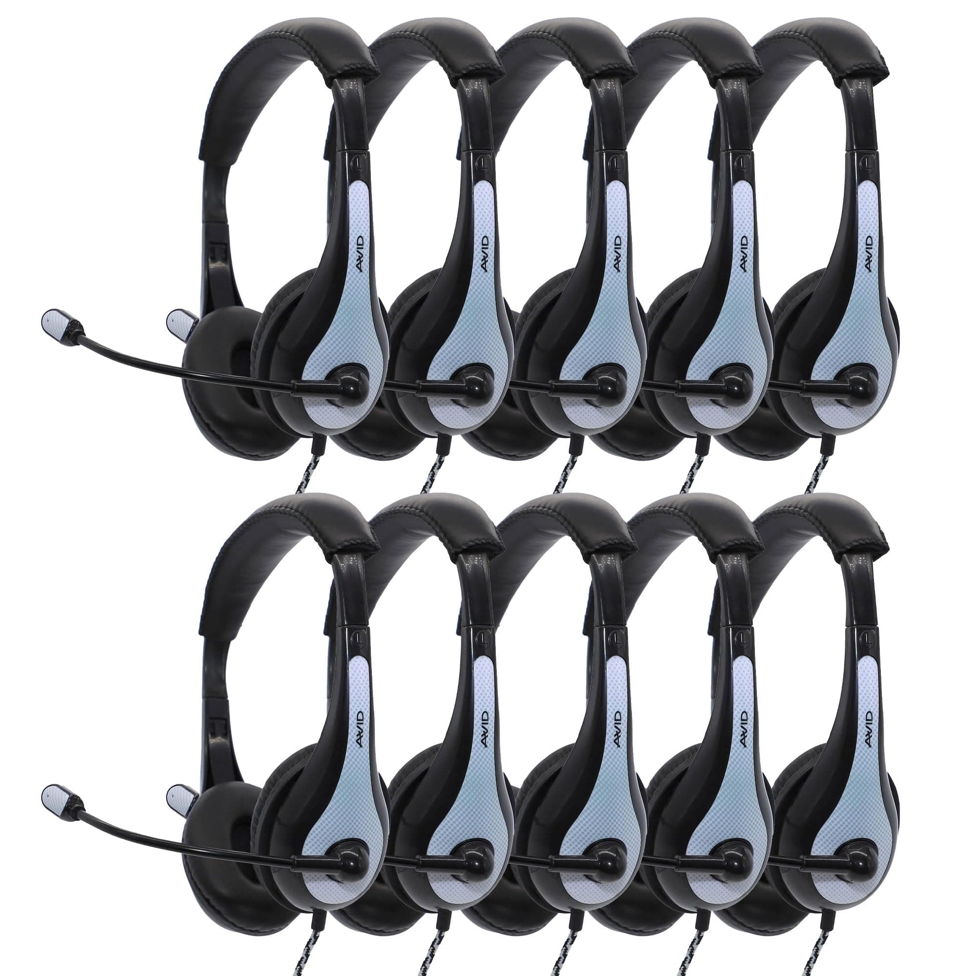 Avid Headset AE-36 USB-C Blanco, Paquete de 50 para Escuelas AE-36USBC-WH-50