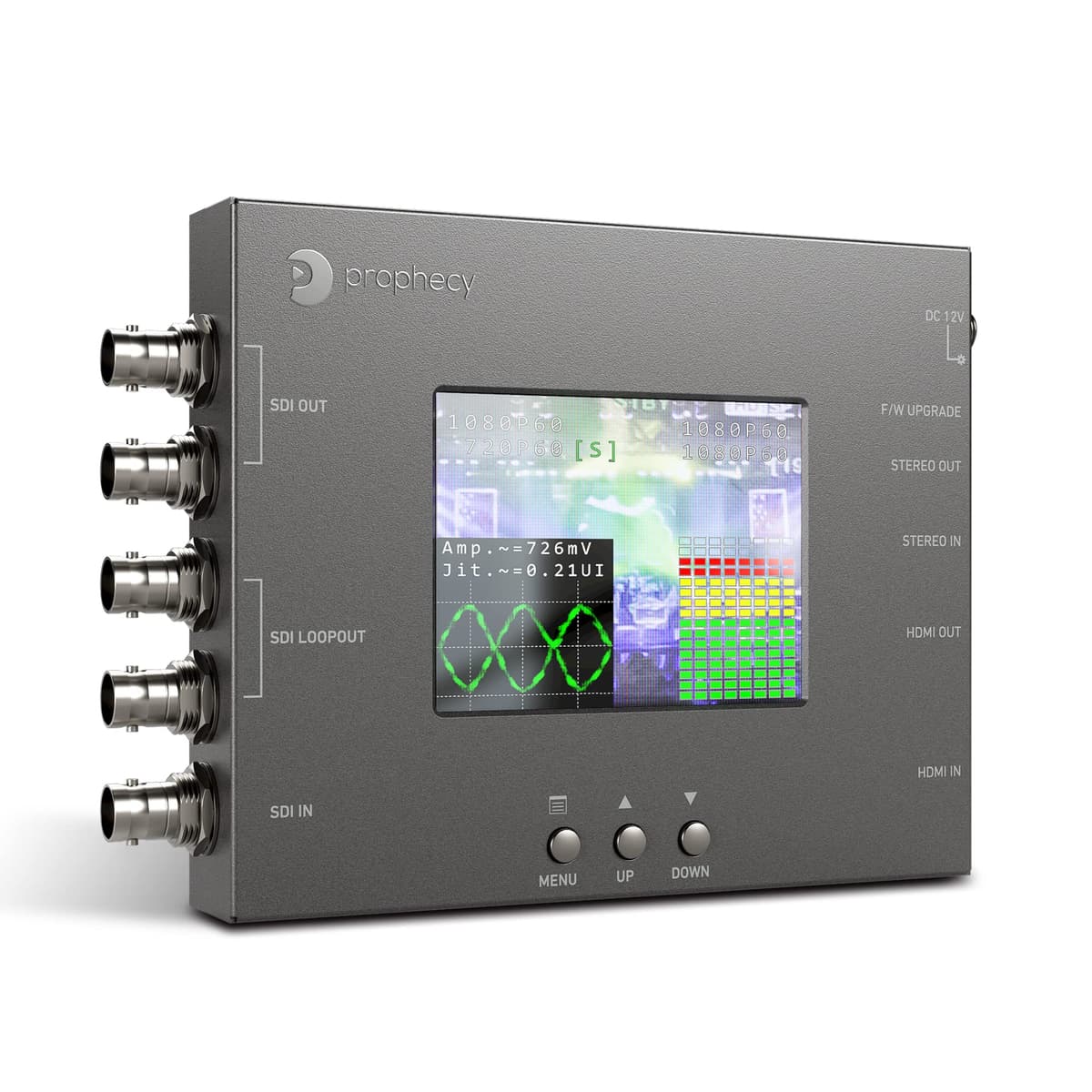 gofanco PRO-ScalerHDSDI - Convertidor/Bi-direccional HDMI 3G-SDI con LCD 3.5" y escalador
