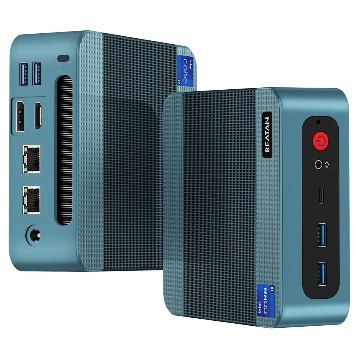 Reatan Mini PC Gaming Core i9-12900H 32GB DDR5 1TB PCIe4.0 NVMe Triple Display Thunderbolt 4 WiFi6 BT5.2 Silver-X