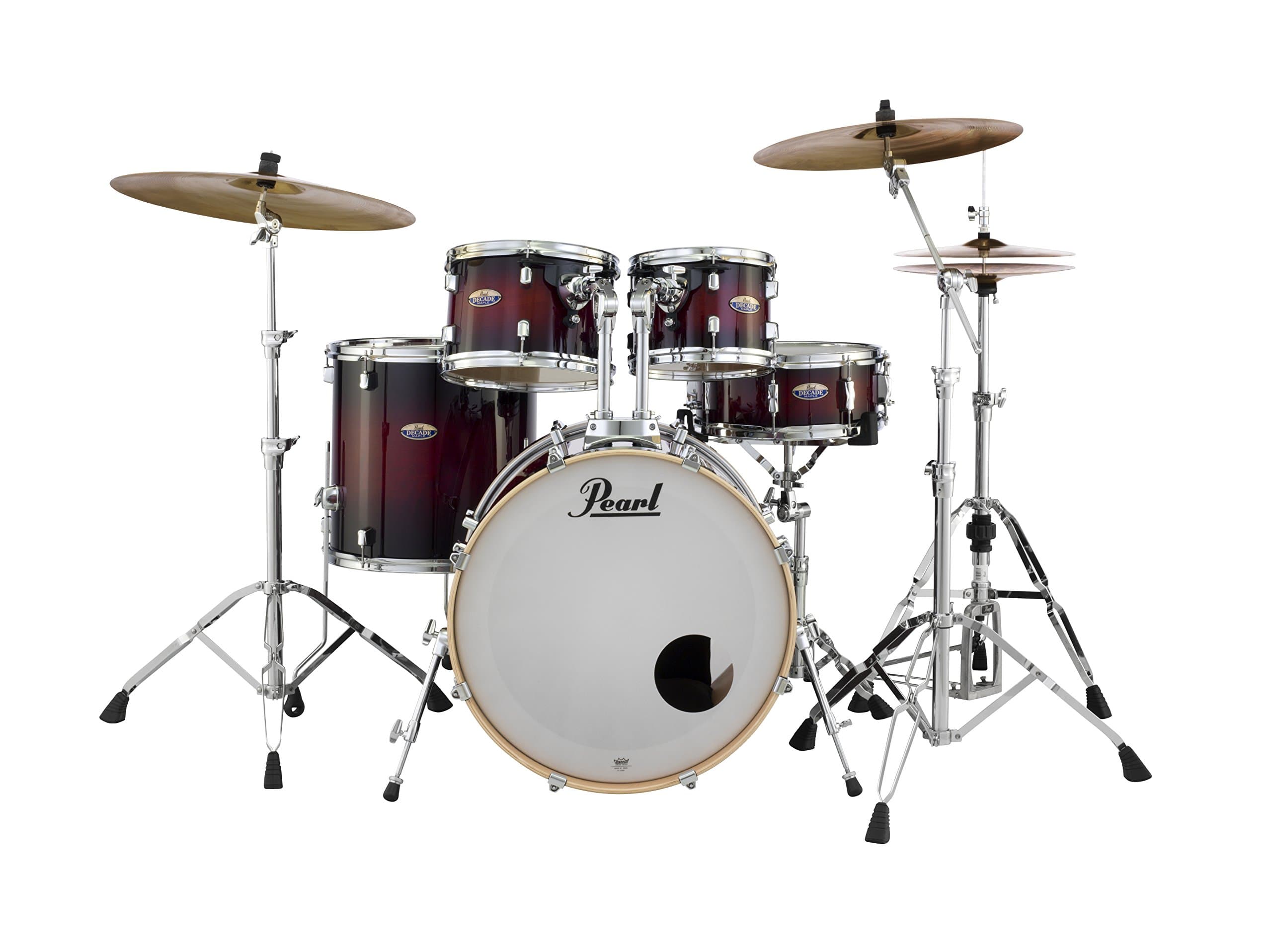 Pearl Decade DMP925SP/C261 5-Piece Drum Shell Pack Gloss Deep Redburst