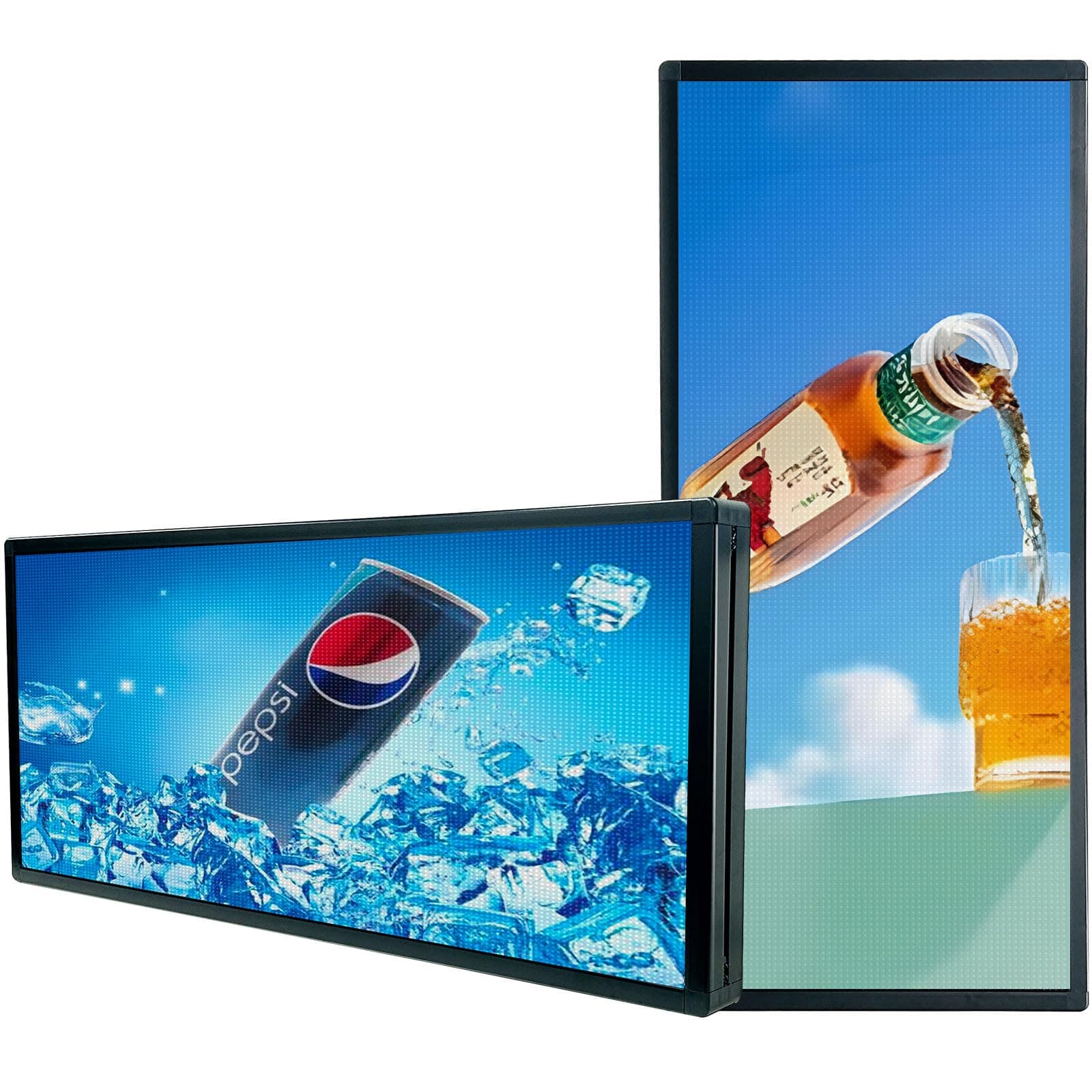 HIJH SAIL Pantalla LED programable P6 40"x17" para señalización exterior, color completo (YFHJ-P6-2)