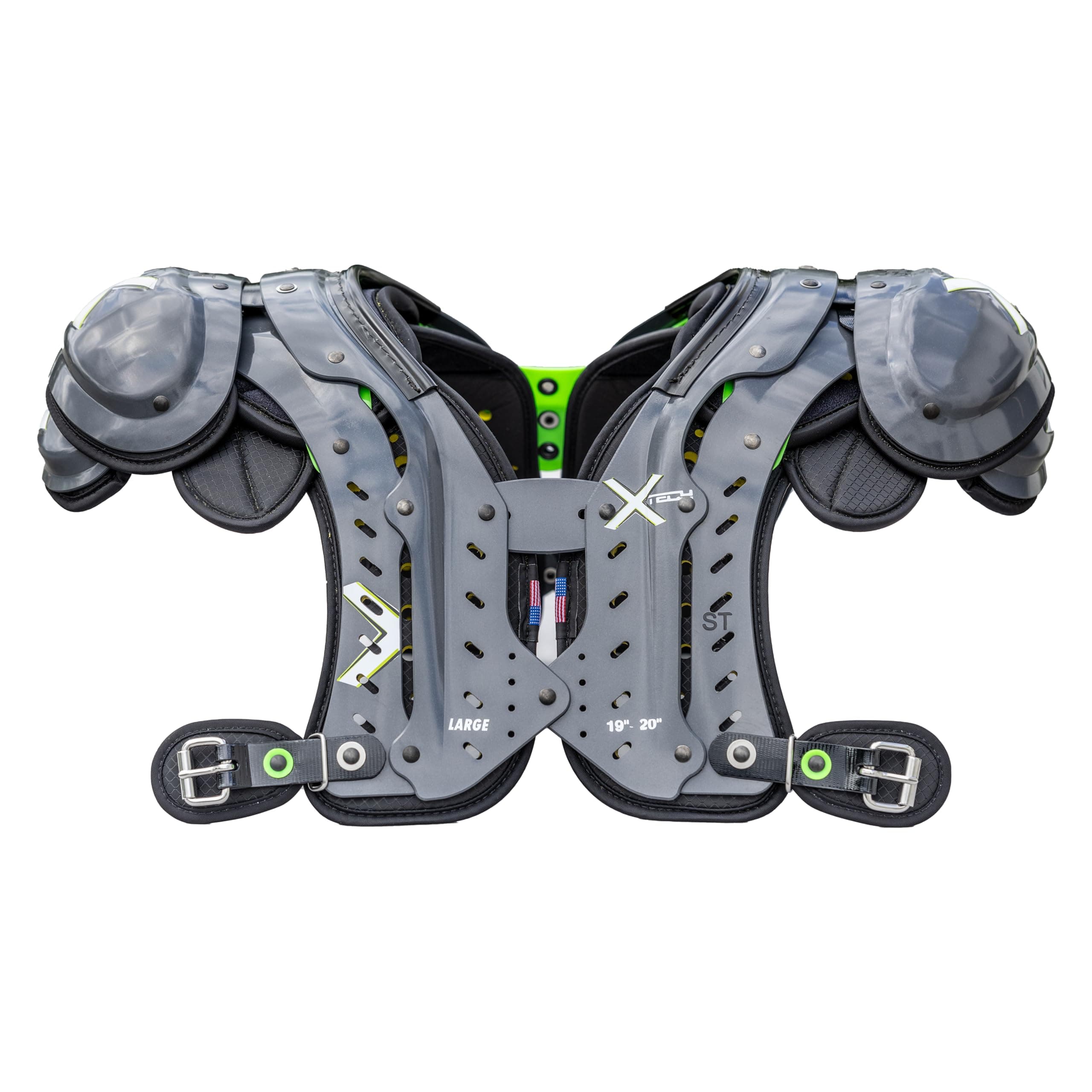 XTECH X2 Football Shoulder Pads - Standard, Large (19-20")