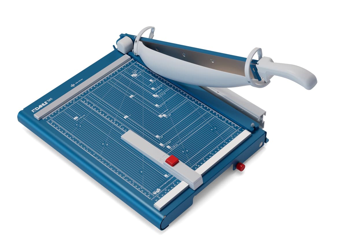 Dahle 00.46.00565 Guillotine Paper Cutter, Azul, Aleación de Metal Acero Goma 00565-21286