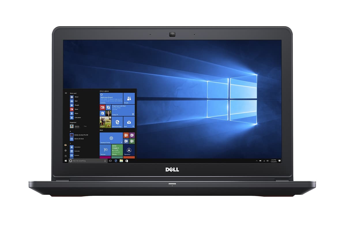 Dell Inspiron 5000 Flagship portátil para juegos 15.6" FHD, Intel Core i7-7700HQ de cuatro núcleos, 16 GB RAM, 128 GB SSD + 1 TB HDD, Waves MaxxAudio, teclado retroiluminado, webcam, Windows 10 I5577-7152BLK-PUS