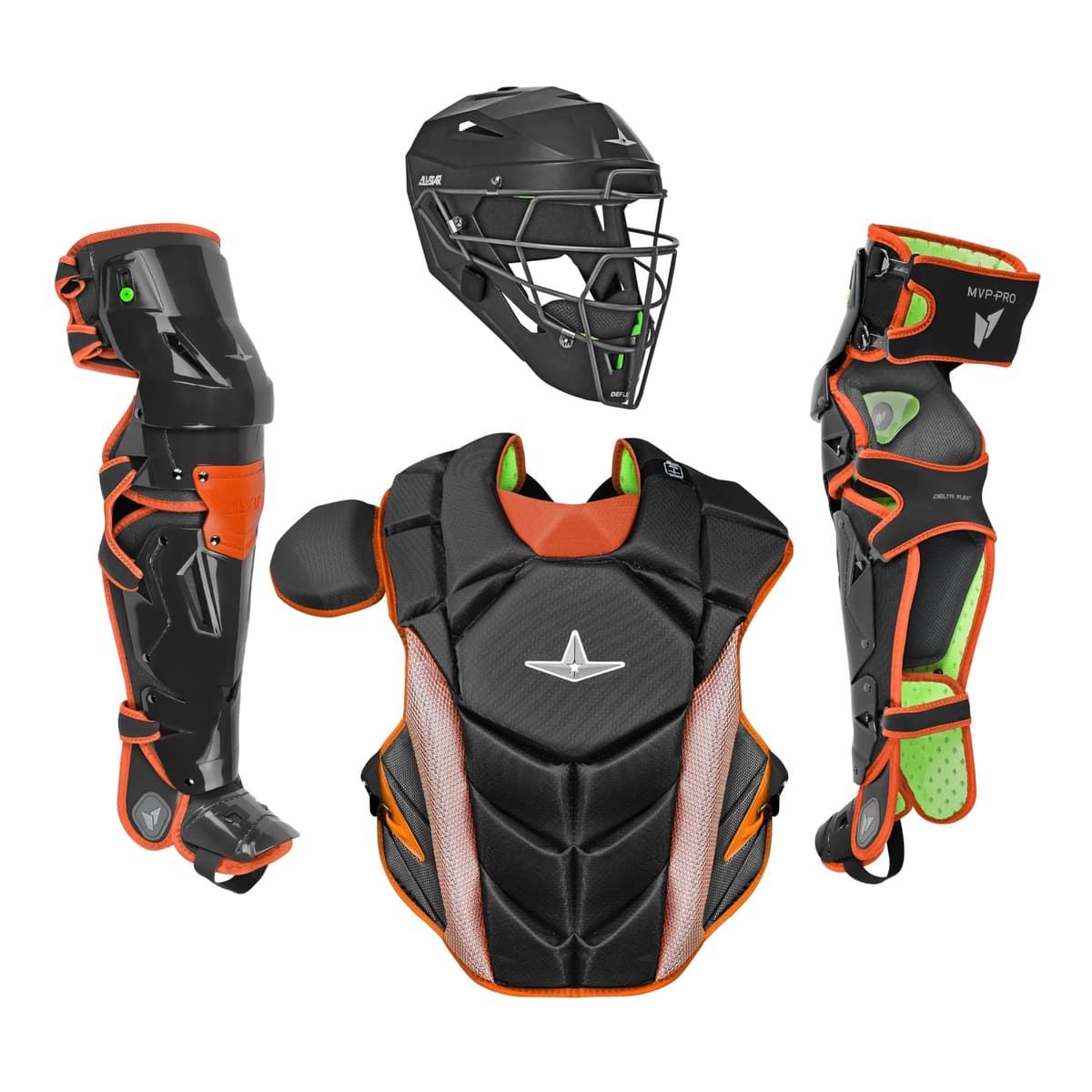 Kit de receptor para adultos ALL STAR MVP-PRO, NOCSAE 020AL107 BKOR