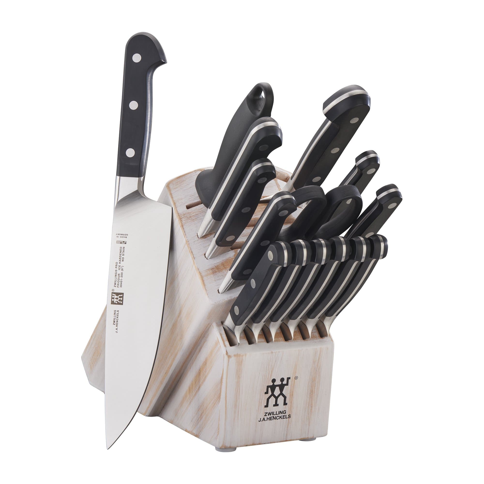 ZWILLING Pro Set de Cuchillos 16 piezas con Bloque - Rustic White 38433-616