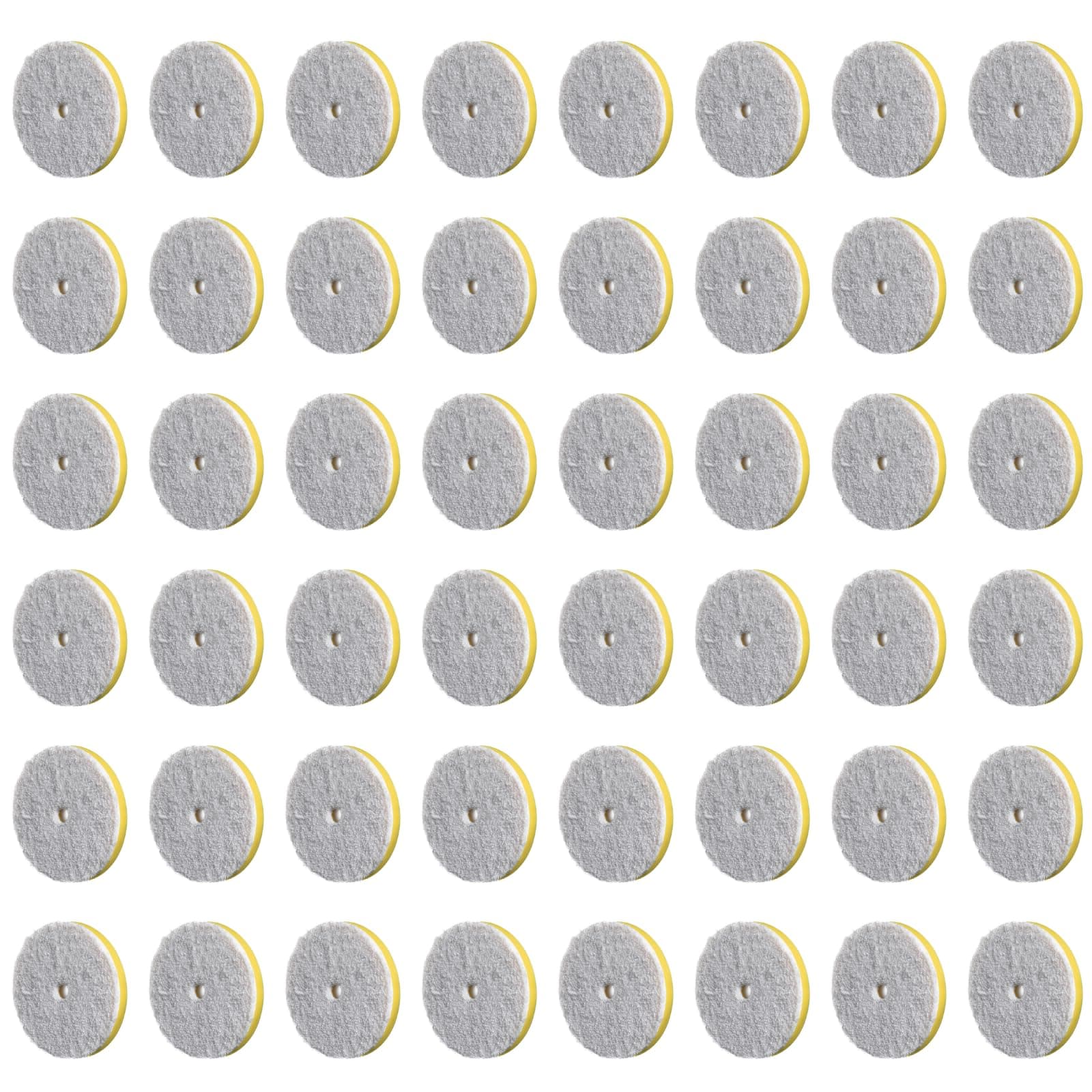 RUPES 160mm Pack x48 - Pads microfibra D-A FINE (amarillo) para respaldo 6" 9.MF160M/48