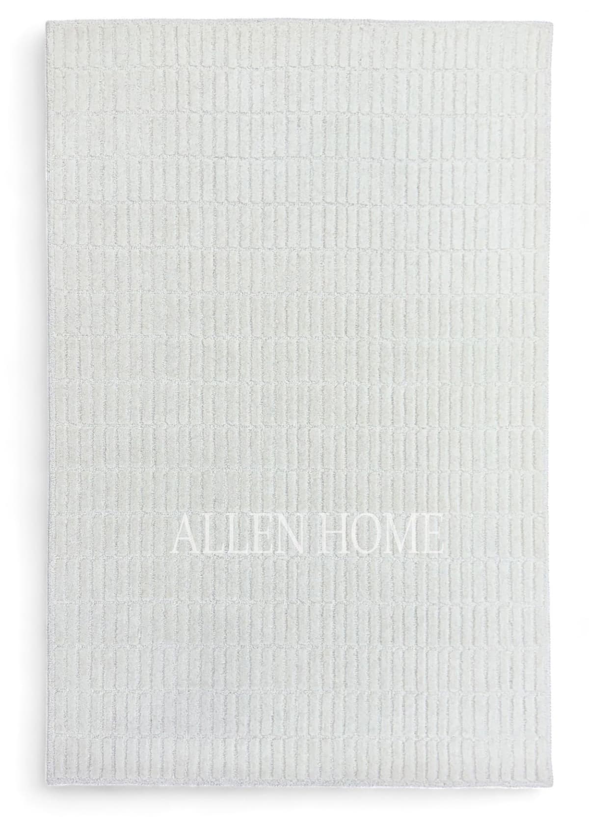 Allen Home Capitola alfombra redonda de lana 8' - hecha a mano, blanca AH-CAPITOLA-WHITE-8'R