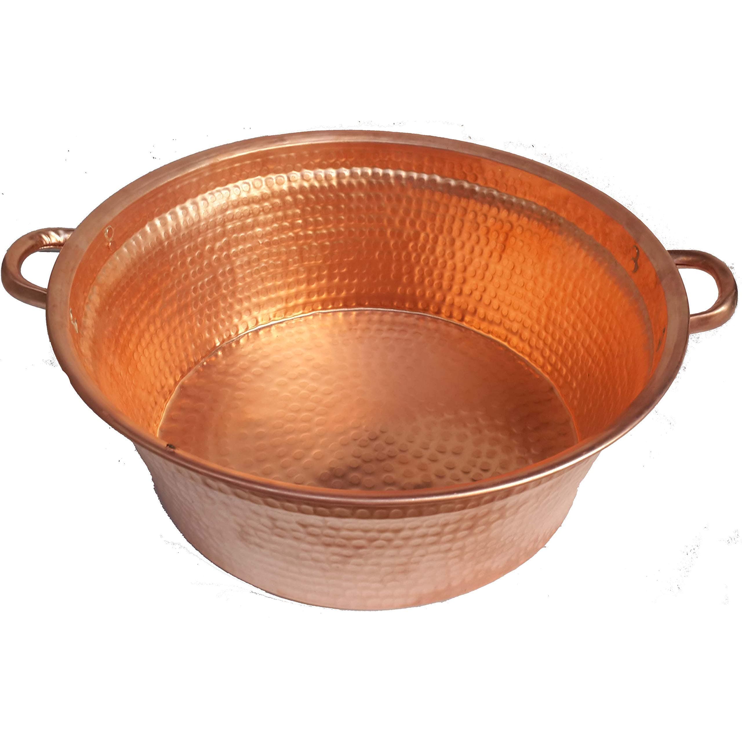 Generic Tazón de Pedicura de Cobre Pulido Hecho a Mano