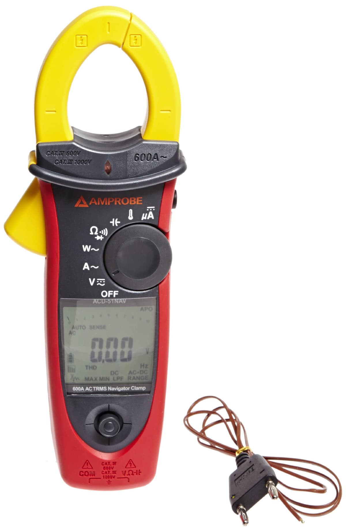 Amprobe ACD-51NAV medidor de pinza HVAC 600A para calidad de energía 3729950