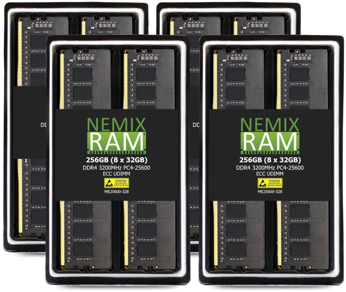 NEMIX RAM 256GB (8x32GB) DDR4 3200MHz PC4-25600 ECC UDIMM KIT