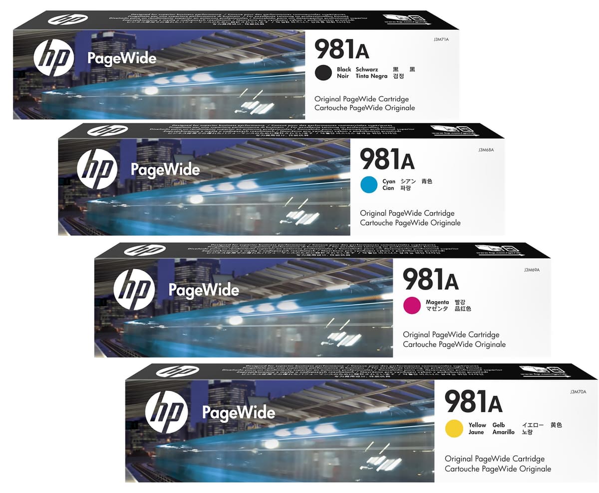 HP 981A Juego de cartuchos Original PageWide 4 colores (BND00407)