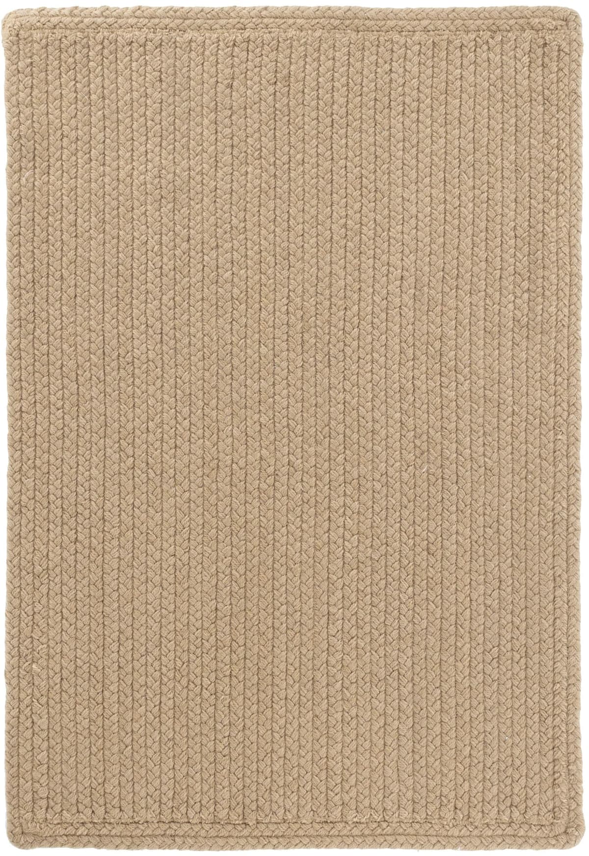 Dash & Albert Rio Alfombra trenzada tejida a mano interior/exterior 5 x 8 ft, color tan DA1137-58