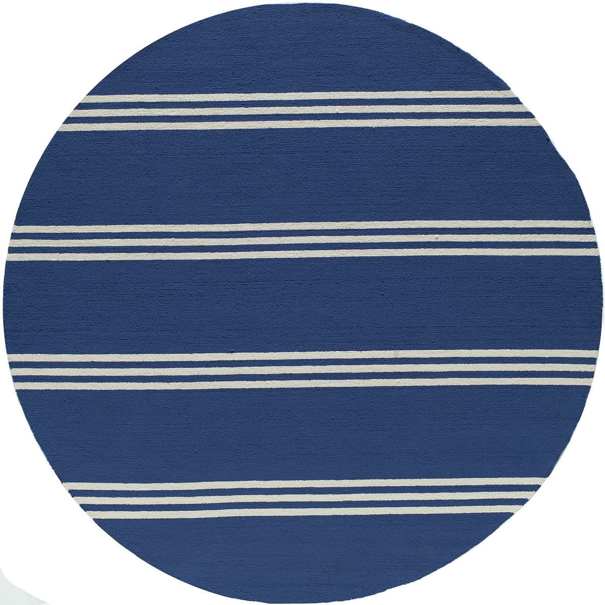Momeni Rugs Veranda Alfombra Contemporánea Interior/Exterior 9' Round Maritime Blue VERANVR-16MTB900R