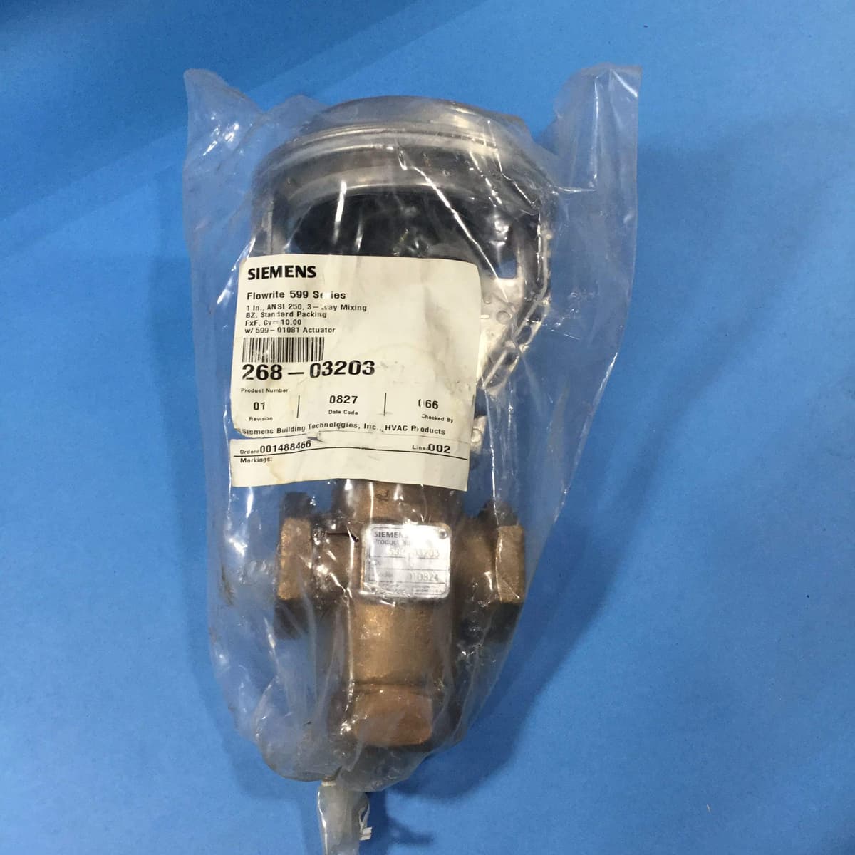 Siemens 26803203 válvula 3 vías 1.0" 3-8 PSI