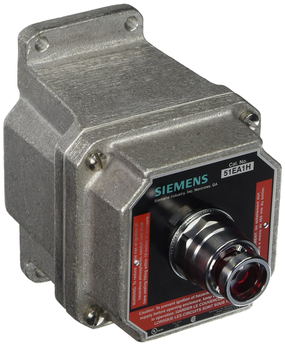 Siemens 51C135H Indicador luminoso rojo 120V para ubicaciones peligrosas NEMA 7/9