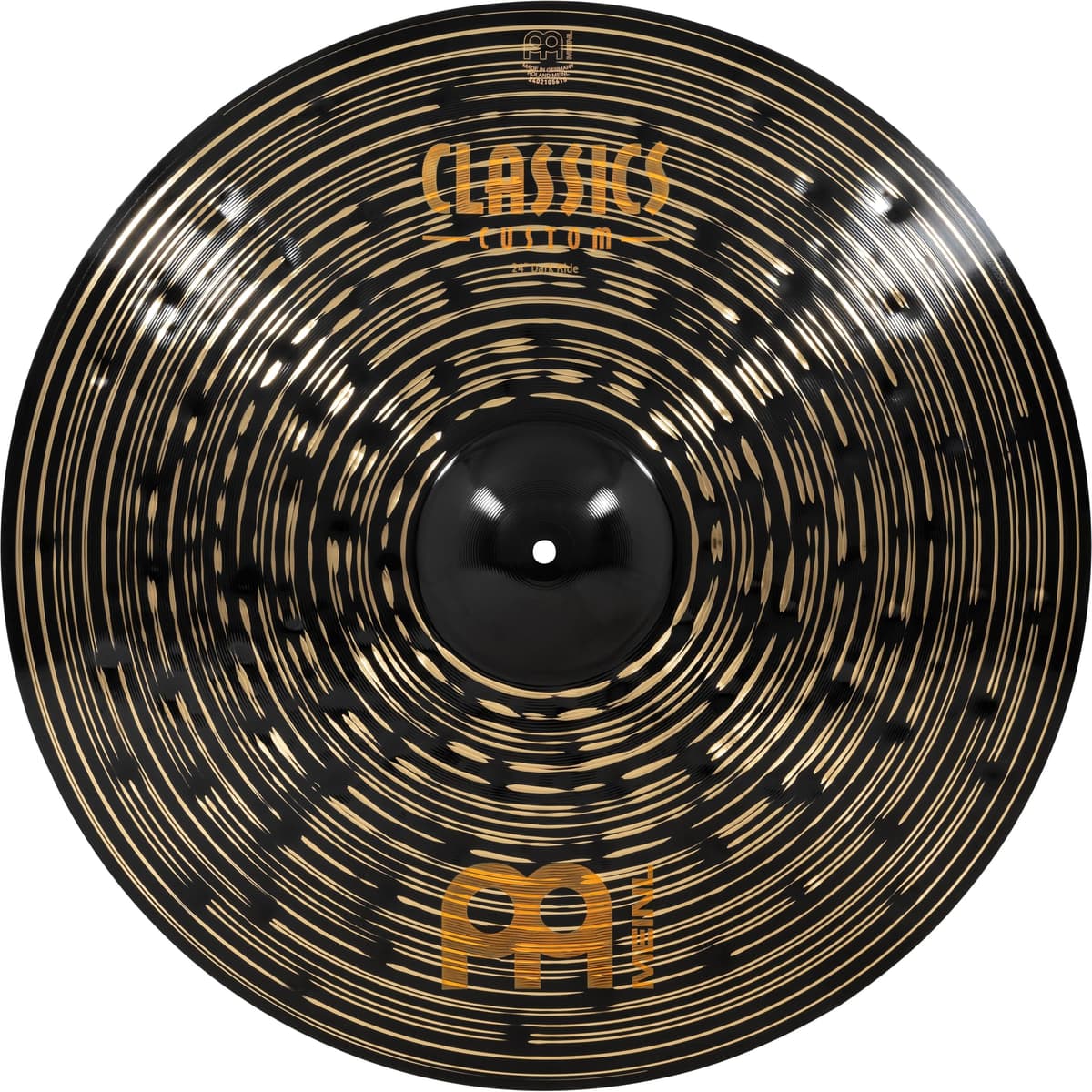 Meinl Cymbals Platillo Ride Classics Custom Dark 24" para Batería - HECHO EN ALEMANIA - Bronce B12, GARANTÍA DE 2 AÑOS CC24DAR